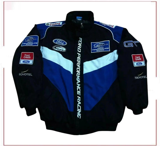 Vintage Navy/Blue Ford Performance Racing Bomber Jacket