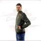 Bomber Napoli - Bomber Men in Genuine Green Leather CROSSOVER RACEWEARS