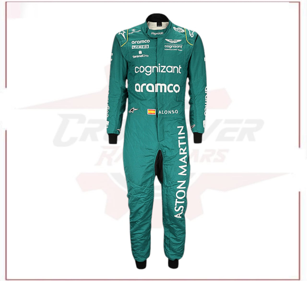 2023 Fernando Alonso Aston Martin F1 Race Suit CROSSOVER RACEWEARS