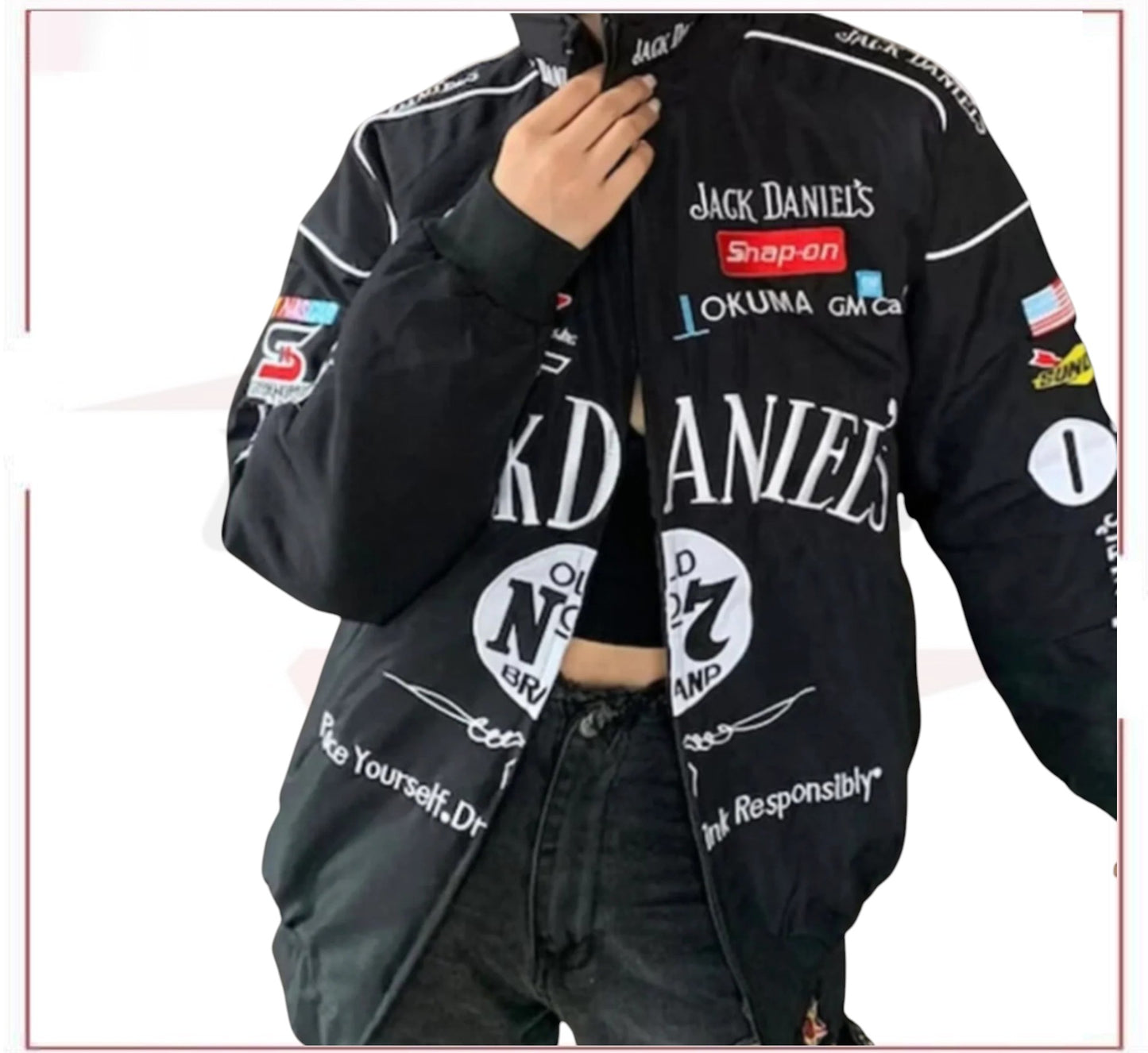 Jack Daniel's Vintage Racing Jacket F1 Bomber Jacket