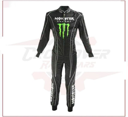 Monster energy Embroidery Race Suit CROSSOVER RACEWEARS