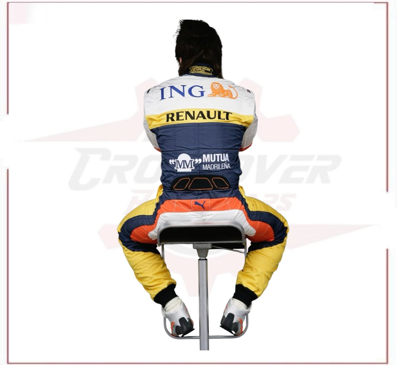 Fernando Alonso 2008 Renault F1 race suit Embroidery CROSSOVER RACEWEARS