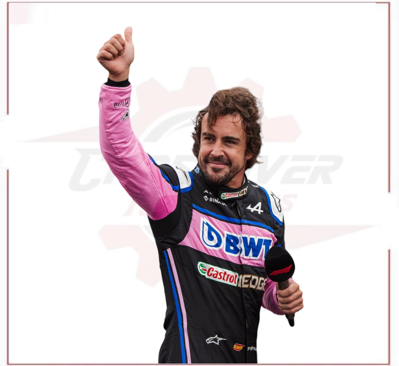 Fernando Alonso 2022 Race Used Race Suit CROSSOVER RACEWEARS