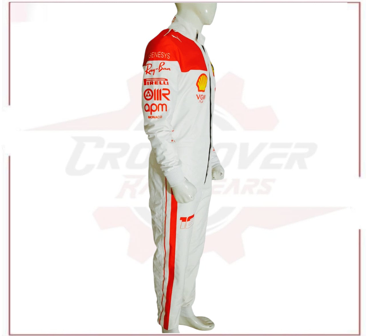 2023 Charles Leclerc Monaco GP F1 Scuderia Ferrari Race Suit - CROSSOVER RACEWEARS 