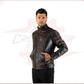Avatar - Biker Men's Genuine Dark Brown Leather CROSSOVER RACEWEARS