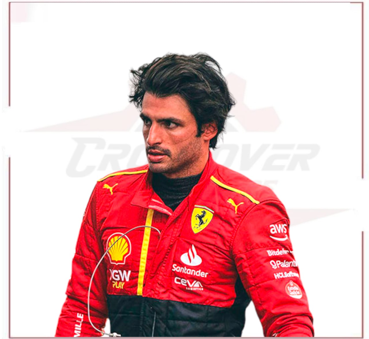 Special Ferrari Race Suit Carlos Sainz 2023 F1 Spain GP - CROSSOVER RACEWEARS 