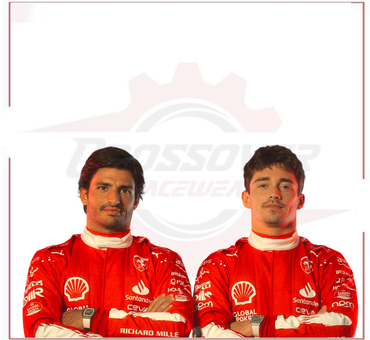 2023 Las Vegas Carlos Sainz Jr F1 Scuderia Ferrari Race Suit - CROSSOVER RACEWEARS 