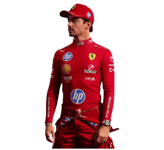 Charles Leclerc Unveil 2025 Scuderia Ferrari HP Race Suit