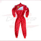 2014 Fernando Alonso Ferrari F1 Embroidered Racing Suit CROSSOVER RACEWEARS