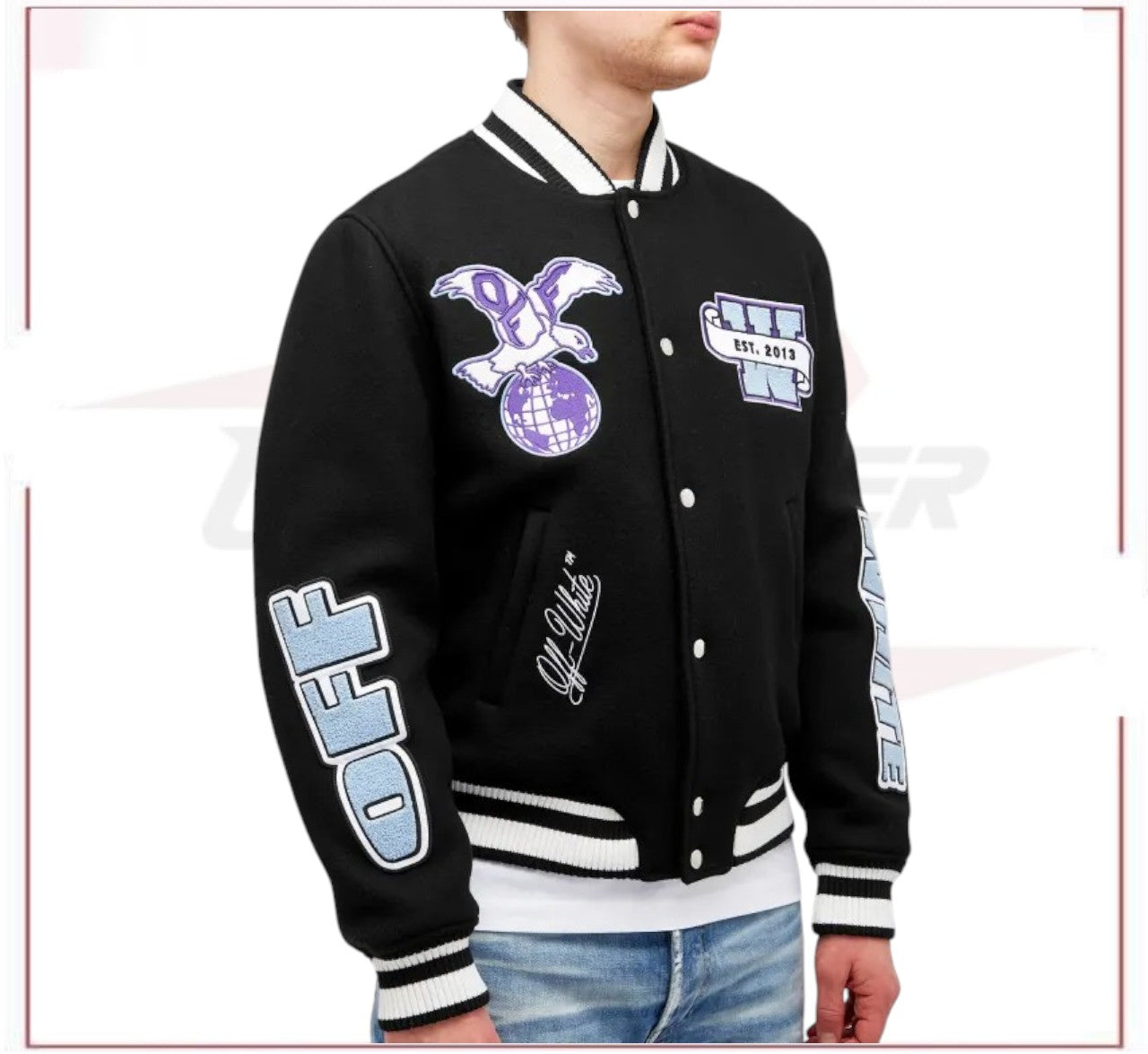 Off-White Eagle Wool Varsity Jacket