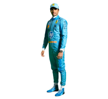2024 Charles Leclerc Scuderia Ferrari HP Miami Grand Prix F1 Race Suit - CROSSOVER RACEWEARS 