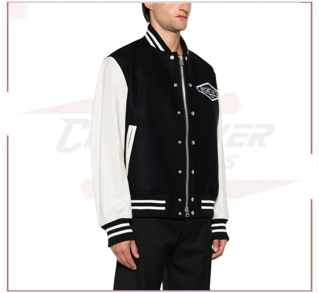 sacai Gonz-appliqué bomber jacket
