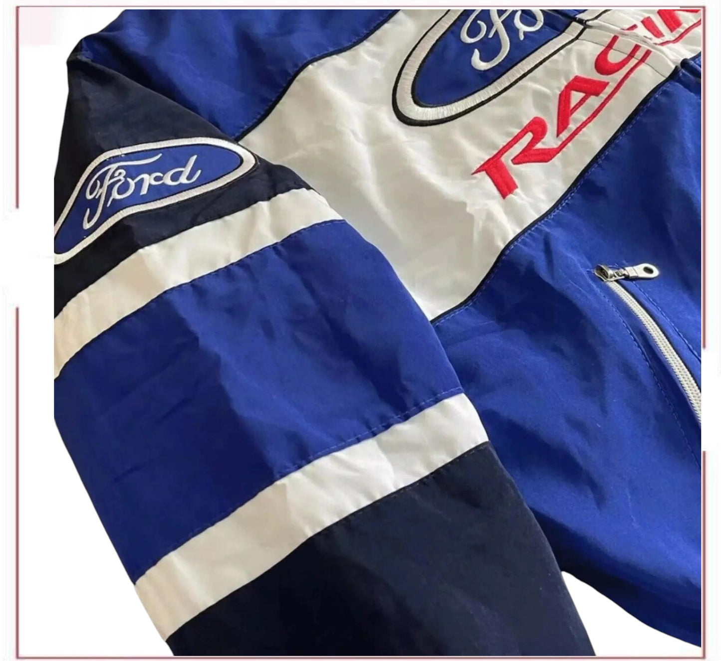 Vintage Ford F1 Racing Sublimation Bomber Jacket