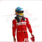 2014 Fernando Alonso Ferrari F1 Sublimation Racing Suit CROSSOVER RACEWEARS