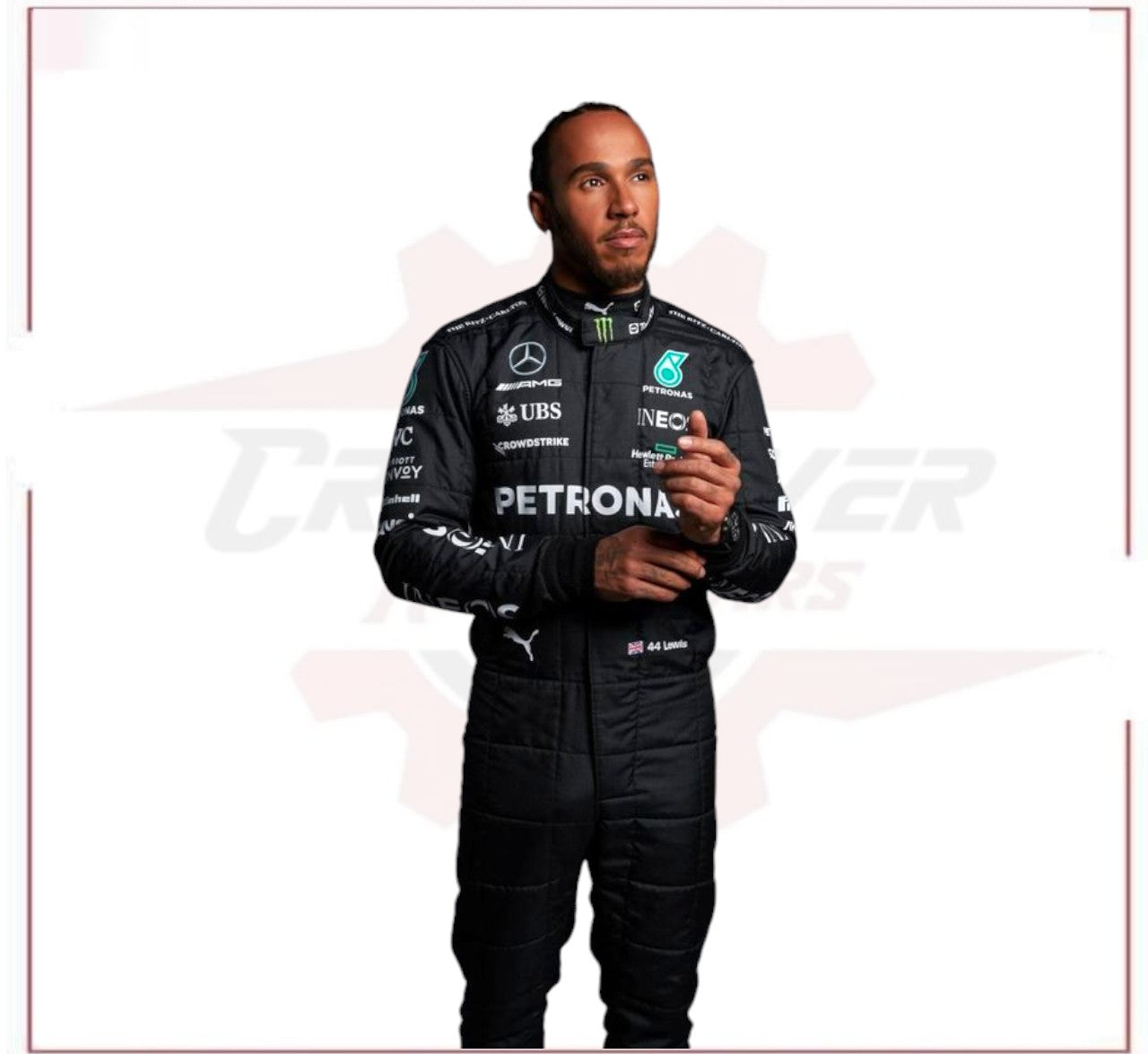 2023 Lewis Hamilton Mercedes AMG F1 Race Suit CROSSOVER RACEWEARS