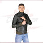 Victor - Men's Bomber in Genuine Green Leather CROSSOVER RACEWEARS
