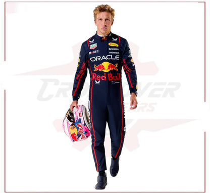 New 2025 Liam Lawson Oracle F1 Red Bull Racing Suit