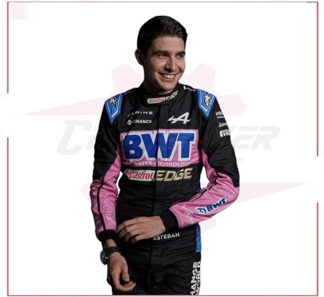 2024 BWT Esteban Ocon Alpine F1 Team Race Suit CROSSOVER RACEWEARS