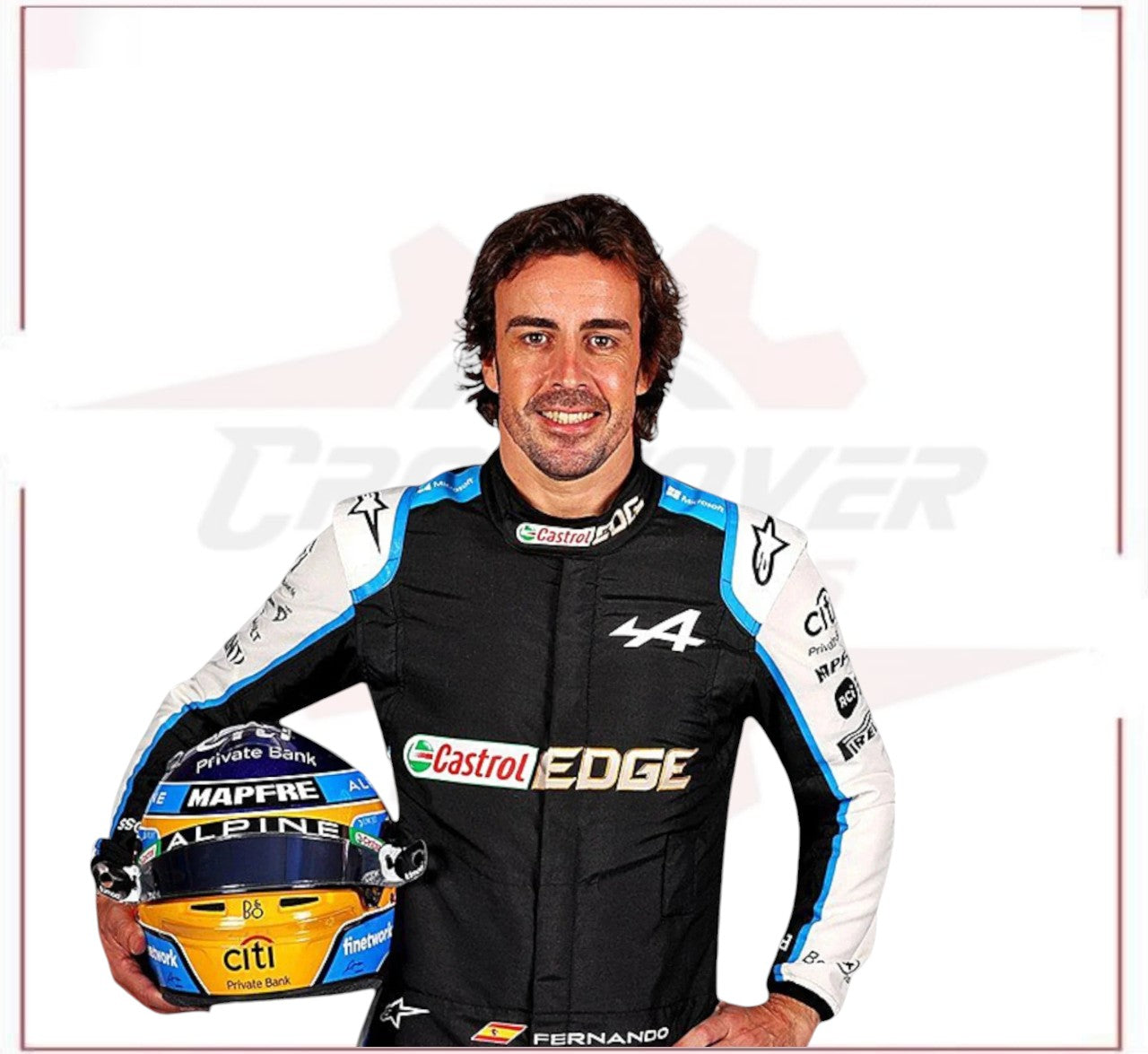 2021 FERNANDO ALONSO ALPHINE F1 RACE SUIT CROSSOVER RACEWEARS