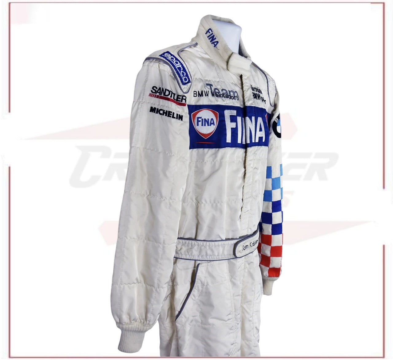 1998 Tom Kristensen Team BMW Motorsport Race Suit Embroidery