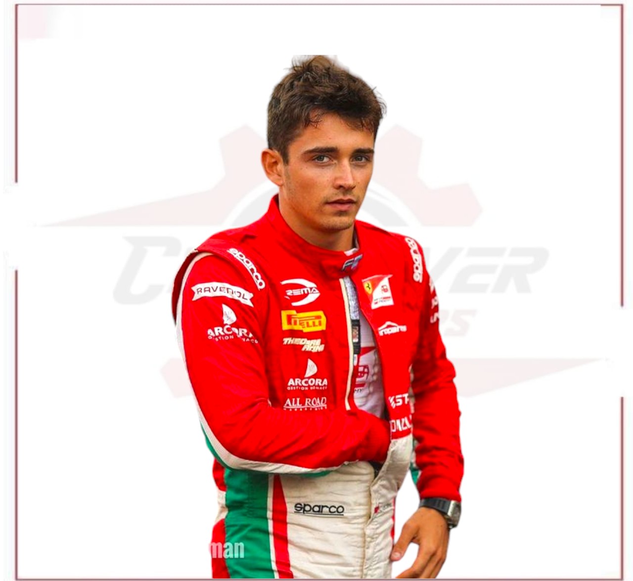 Charles Leclerc 2017 Formula 2 Race Suit Prema Power Team CROSSOVER RACEWEARS