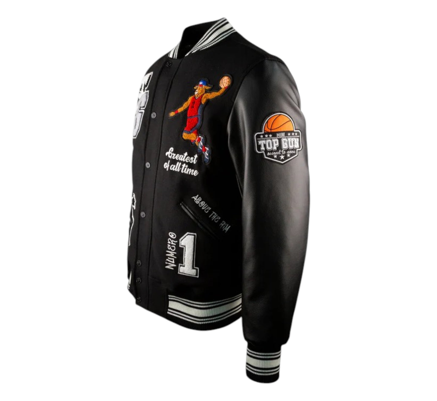 TOP GUN® "THE NEW GOAT" VARSITY JACKET