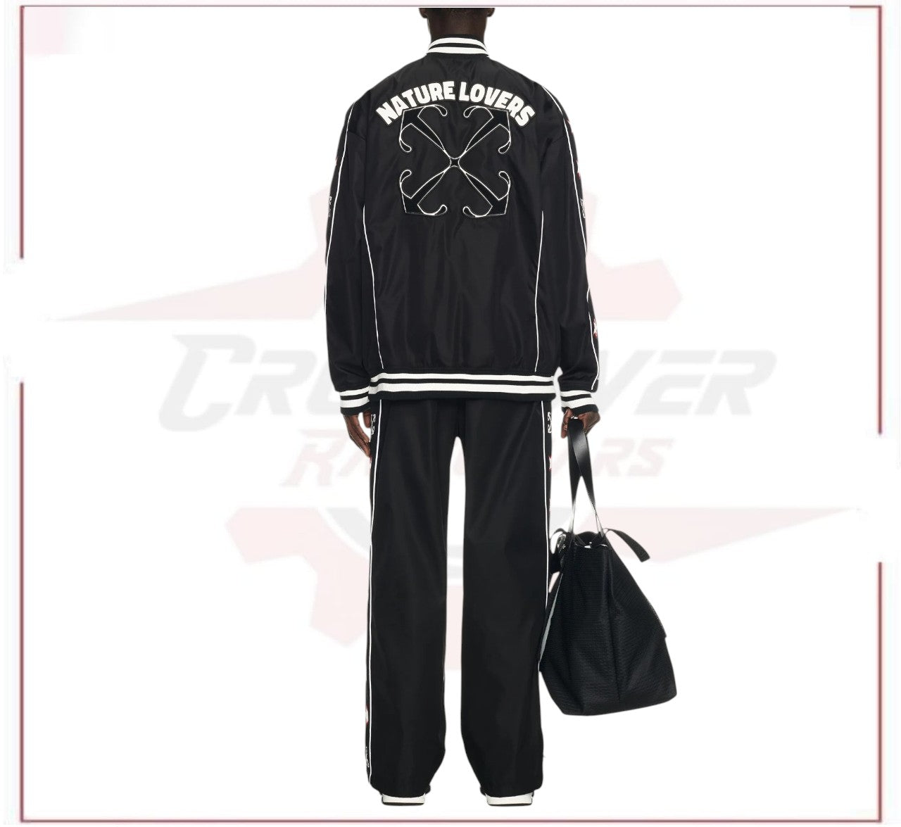 Off-White varsity-patch bomber jacket