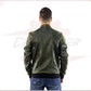 Bomber Napoli - Bomber Men in Genuine Green Leather CROSSOVER RACEWEARS