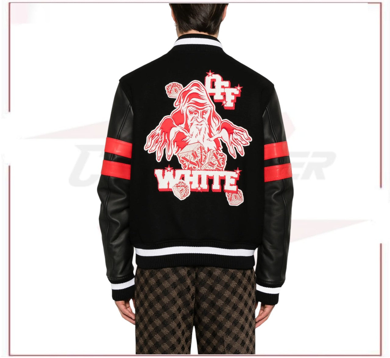 Off-White Dices Lea varsity jacket
