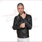 V248 - Men's Perfecto in Genuine Black Leather CROSSOVER RACEWEARS