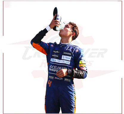 2021 Lando Norrirs McLaren F1 Team Race Suit CROSSOVER RACEWEARS
