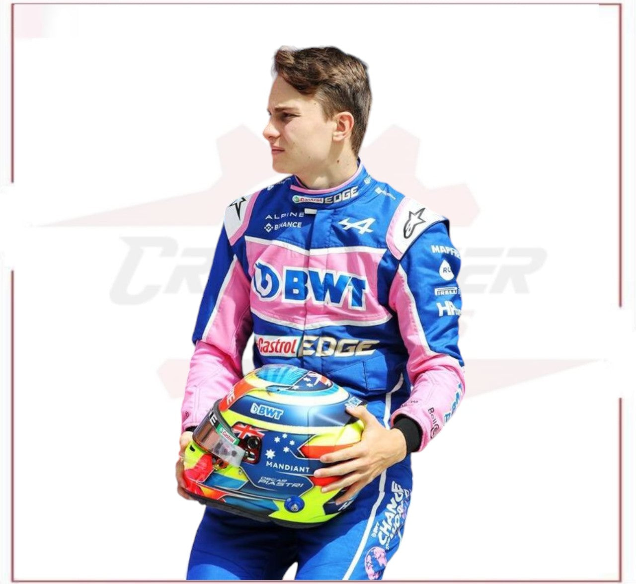 2022 Oscar Piastri BWT Alpine F1 Race suit CROSSOVER RACEWEARS