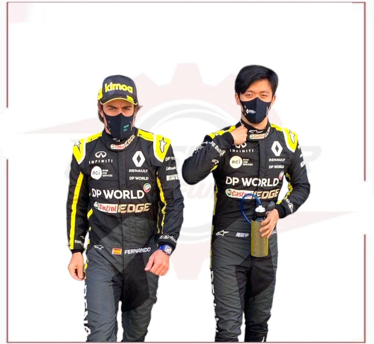 2020 Fernando Alonso Renault F1 Race Suit CROSSOVER RACEWEARS