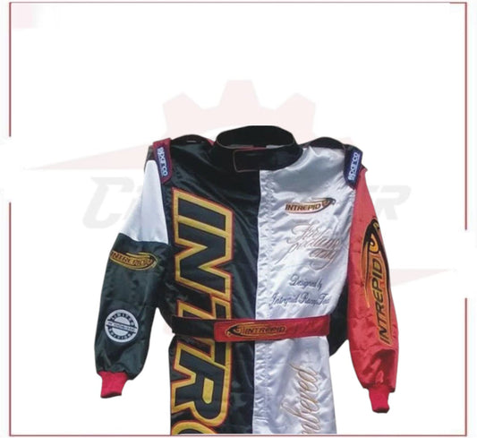 INTREPID Go Kart Race Suit Sublimation Printing CROSSOVER RACEWEARS