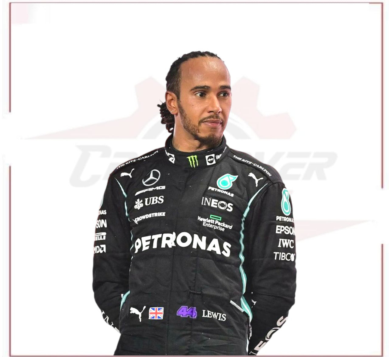 2021 Lewis Hamilton Mercedes F1 Replica Race Suit CROSSOVER RACEWEARS