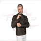Men's Jacket in Genuine Dark Brown Nabuk Oil Leather CROSSOVER RACEWEARS