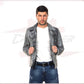 V248 - Men's Perfecto Jacket in Genuine Black Vintage Leather CROSSOVER RACEWEARS
