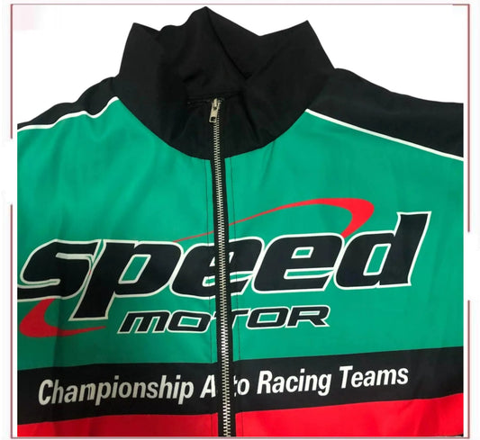New Speed Motor Green racing f1 jacket