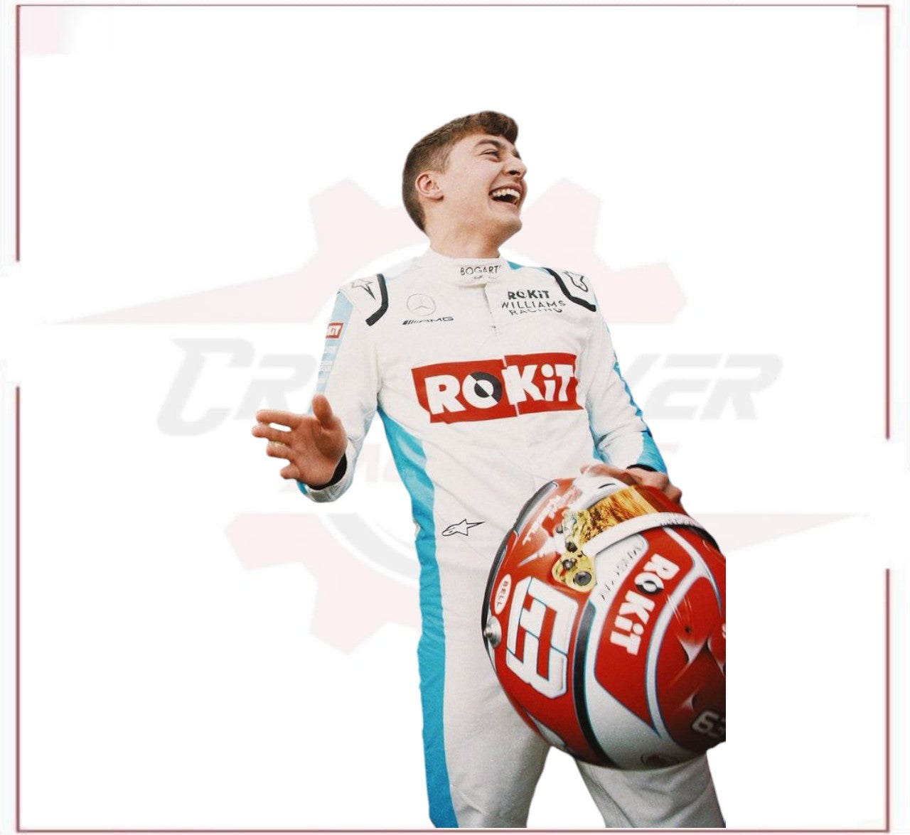 2019 George Russell Rokit Williams Racing F1 Race Suit CROSSOVER RACEWEARS