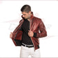 Bomber KiWey - Men’s Bomber Bordeaux genuine leather CROSSOVER RACEWEARS