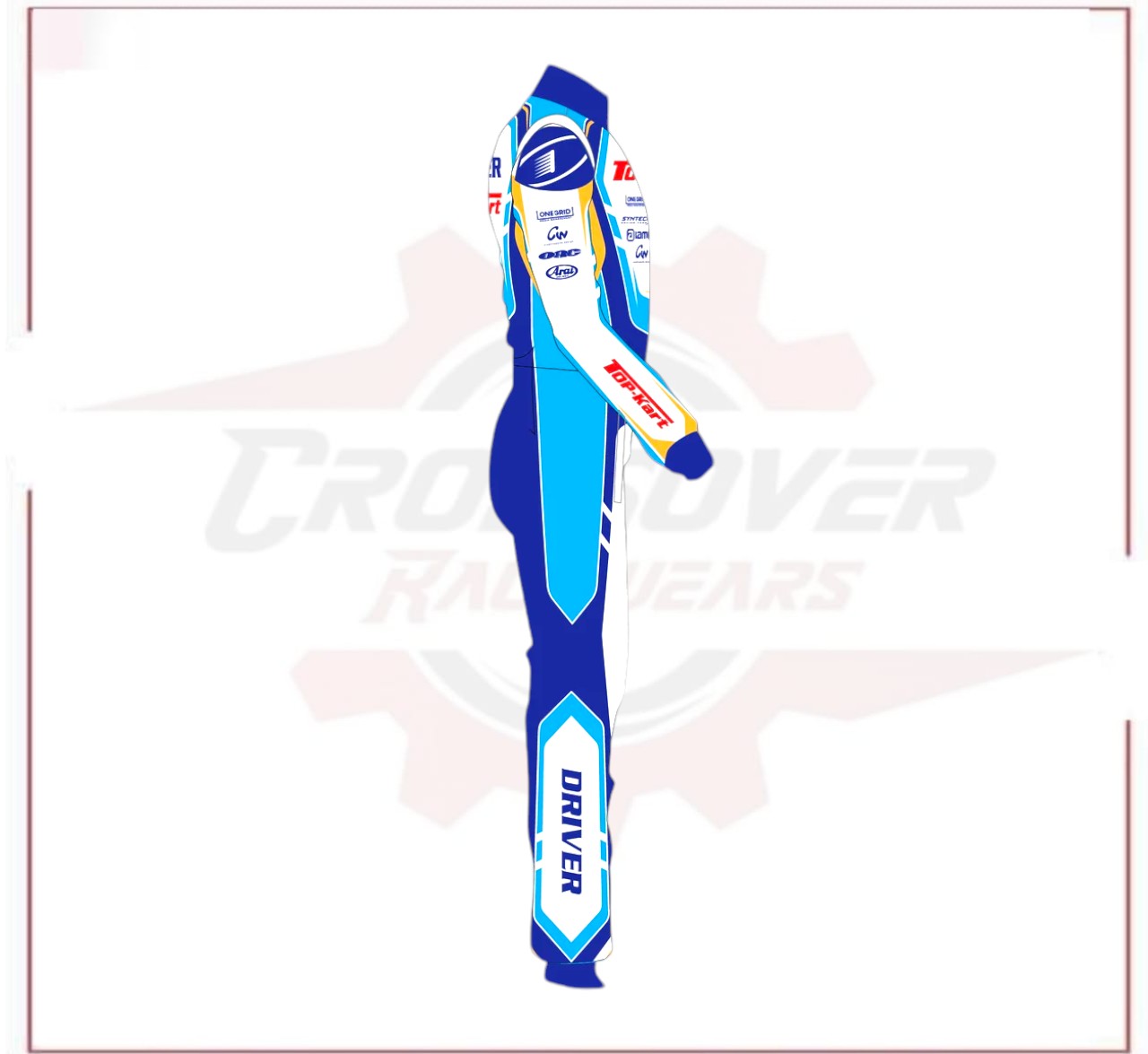 New 2023 Top Kart Racing Suit CROSSOVER RACEWEARS