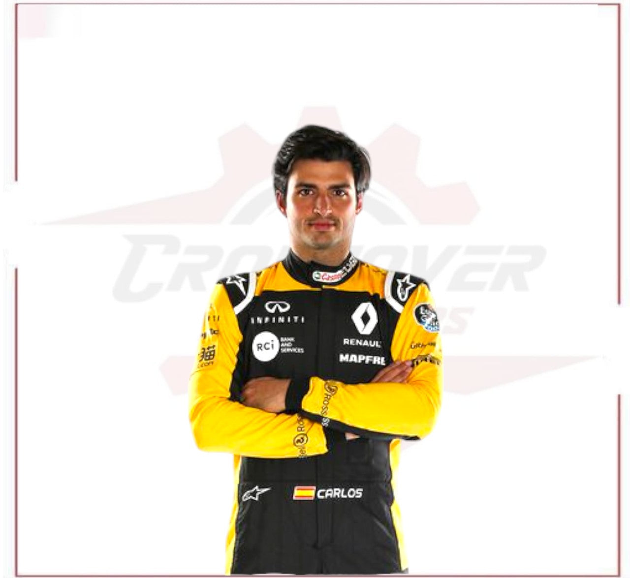 New Carlos Sainz jr Renault 2018 F1 Racing Suit - CROSSOVER RACEWEARS 