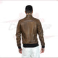 Bomber Napoli - Men’s Brown Bomber Jacket CROSSOVER RACEWEARS
