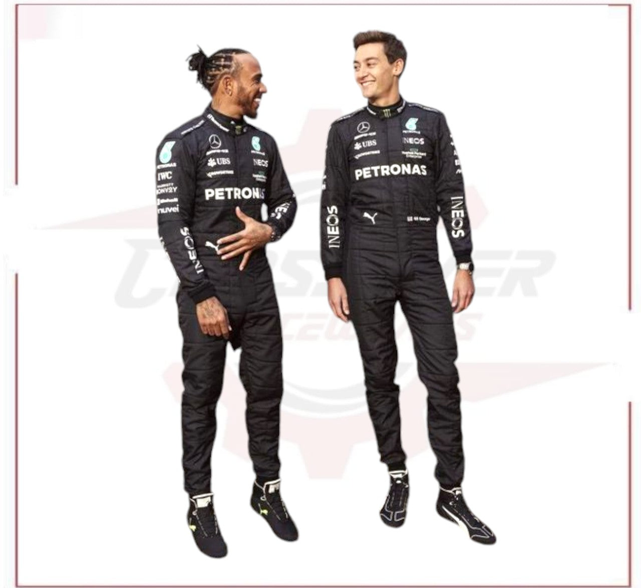 2023 Lewis Hamilton Mercedes AMG F1 Race Suit CROSSOVER RACEWEARS