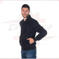 U03 - Men's Bomber Jacket in Genuine Blue Suede Leather CROSSOVER RACEWEARS