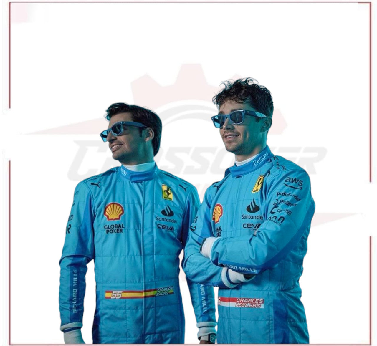 2020 Charles Leclerc Scuderia Ferrari F1 Miami Grand Prix Race Suit - CROSSOVER RACEWEARS 