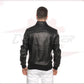 New Bomber Men in Genuine Black Leather CROSSOVER RACEWEARS