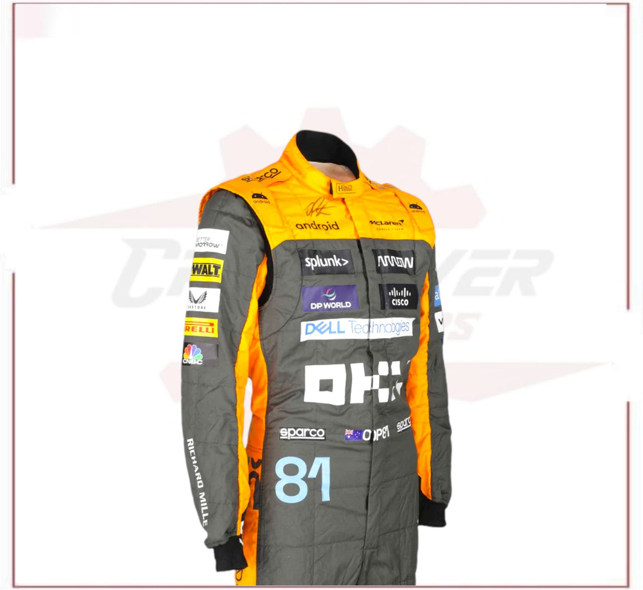 2023 Oscar Piastri McLaren Formula 1 Race Suit CROSSOVER RACEWEARS