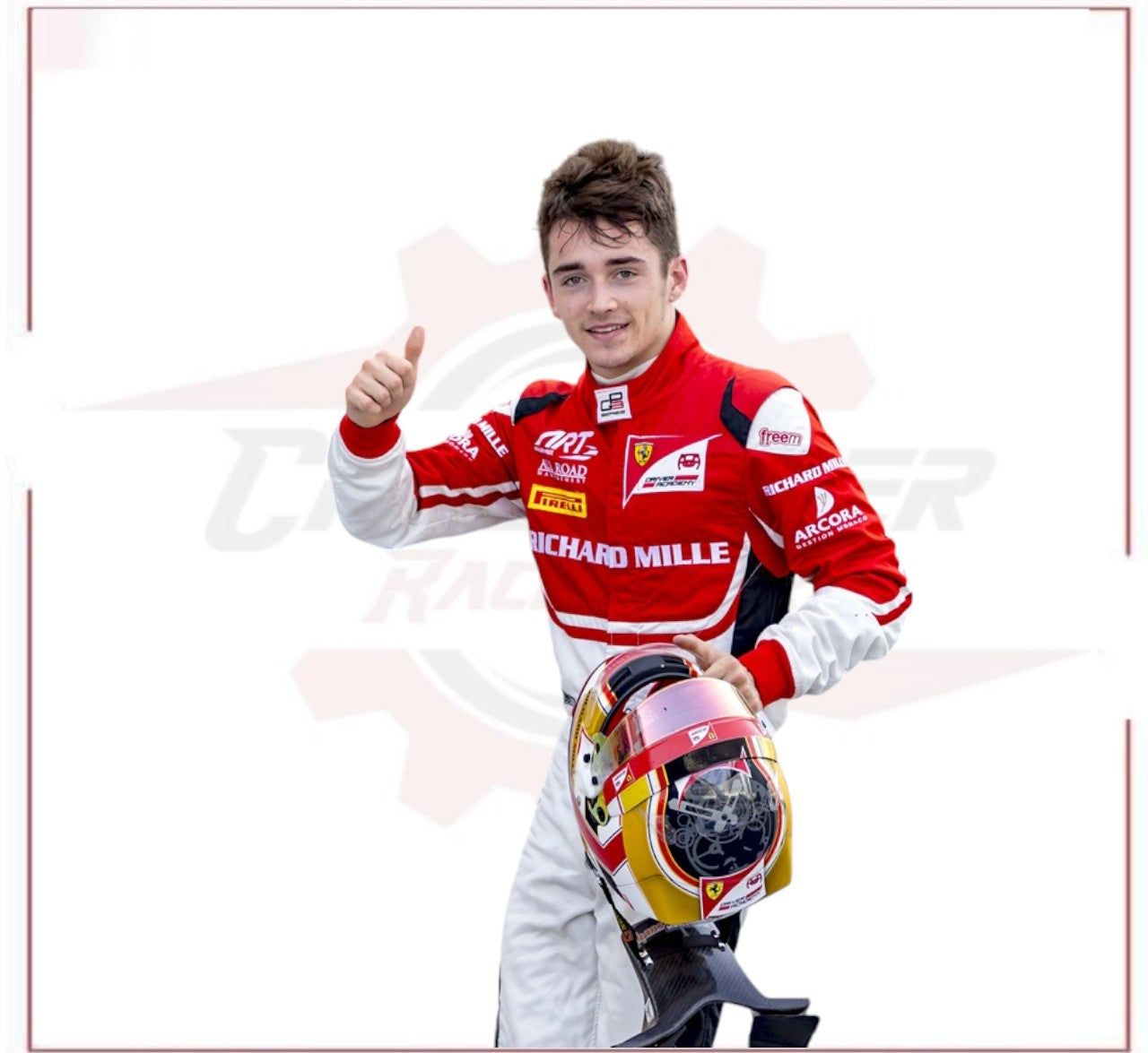 2016 Charles Leclerc Ferrari F1 Racing Suit CROSSOVER RACEWEARS