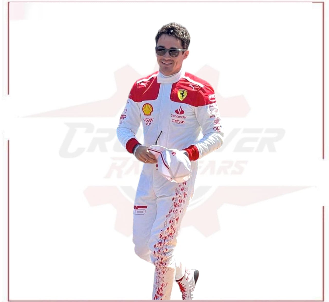 2023 Charles Leclerc Monaco GP F1 Scuderia Ferrari Race Suit - CROSSOVER RACEWEARS 